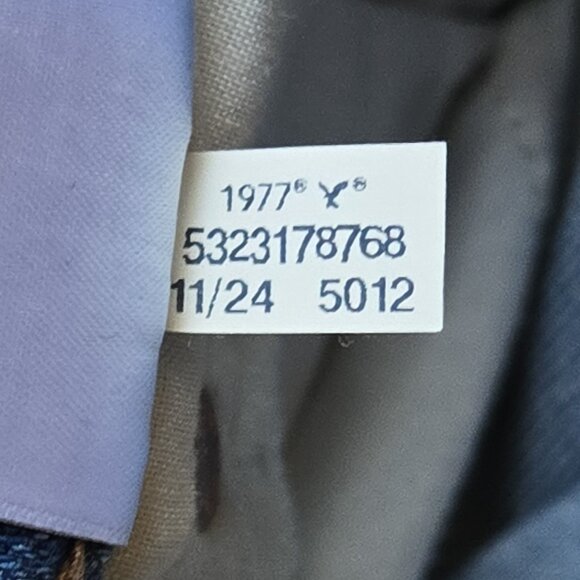 American Eagle Jeans Womens 0 Short Blue Stovepipe Strigid Mid Rise Distressed - Picture 16 of 16